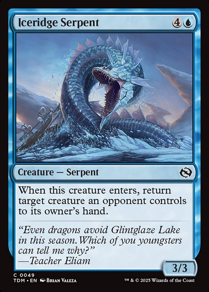 Iceridge Serpent 49 (Tarkir: Dragonstorm)  - Foil
