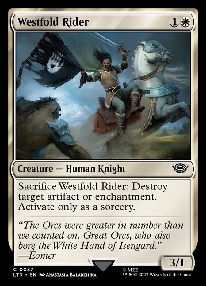 Westfold Rider 37 (Universes Beyond: The Lord of the Rings: Tales of Middle-earth)  - Foil