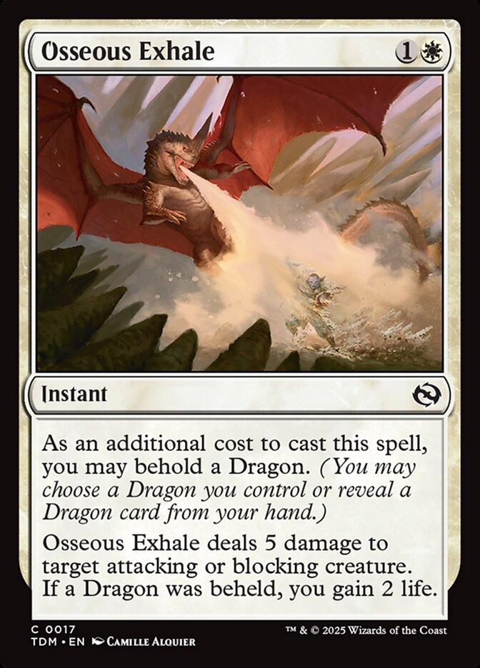 Osseous Exhale 17/291 (Tarkir: Dragonstorm)  - Foil