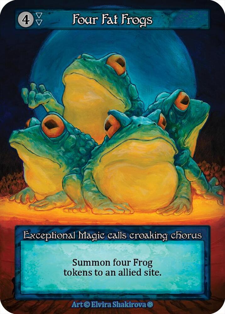 Four Fat Frogs  (Gothic) 