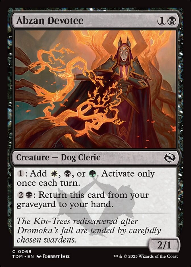 Abzan Devotee 68/291 (Tarkir: Dragonstorm)  - Foil