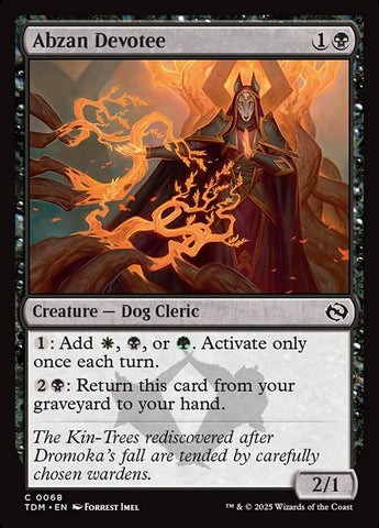 Abzan Devotee 68/291 (Tarkir: Dragonstorm)  - Foil