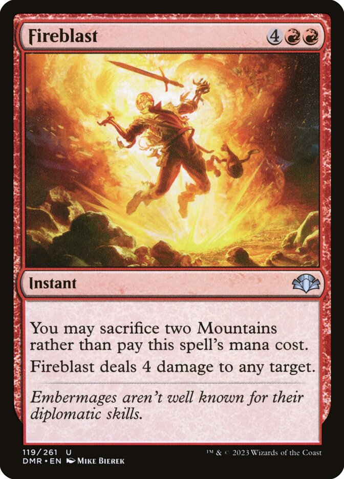 Fireblast 119/261 (Dominaria Remastered) 