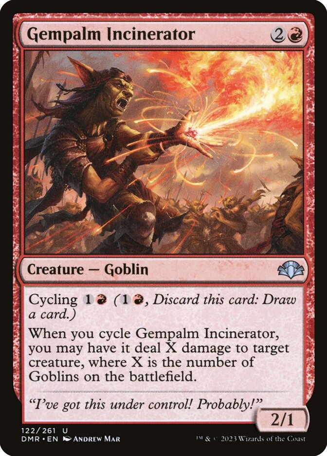 Gempalm Incinerator 122/261 (Dominaria Remastered) 
