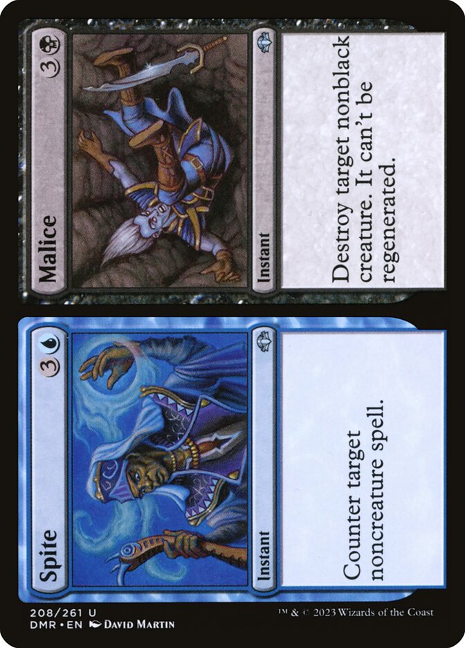 Spite // Malice 208/261 (Dominaria Remastered) 
