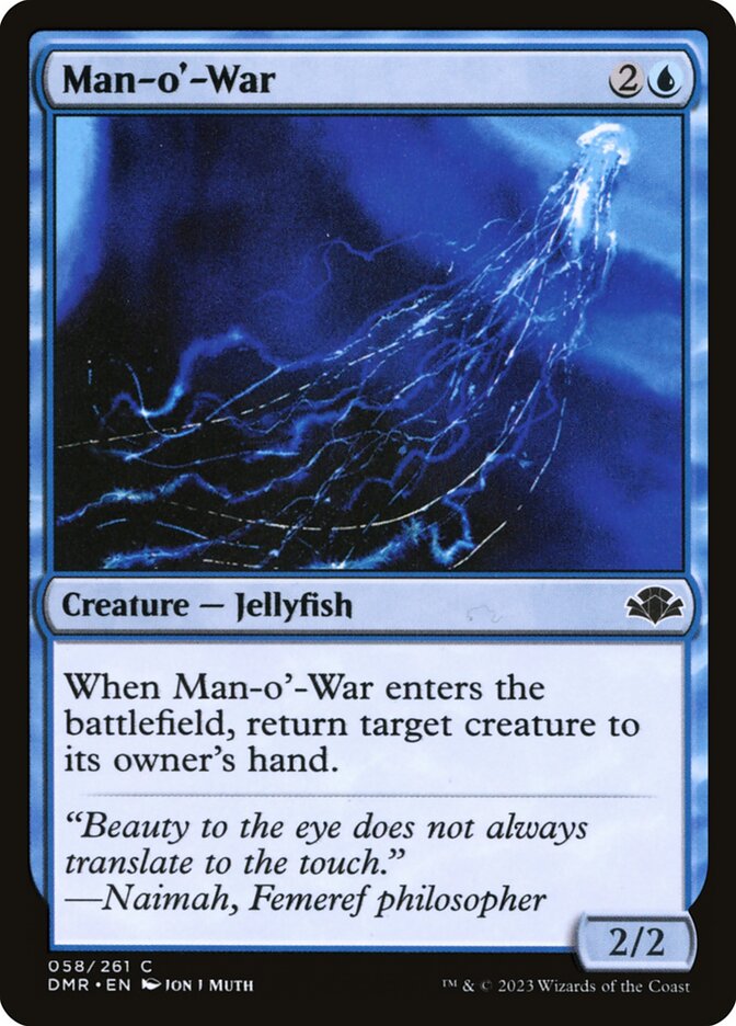 Man-o'-War 58/261 (Dominaria Remastered)  - Foil