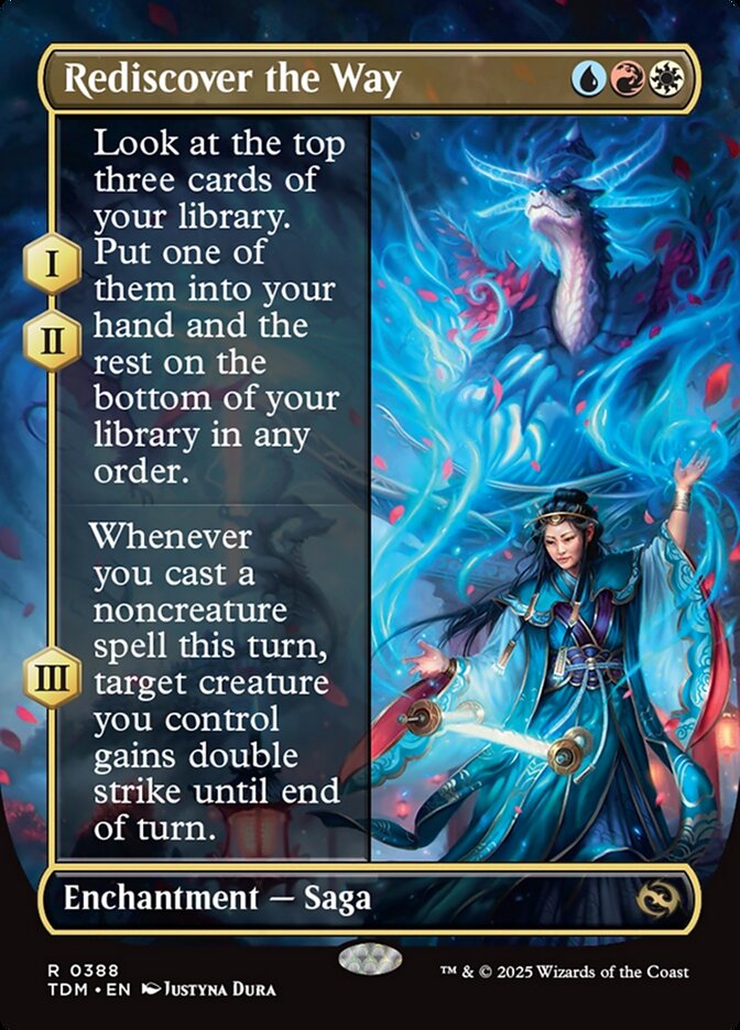 Rediscover the Way 388 (Tarkir: Dragonstorm)  - Borderless Foil