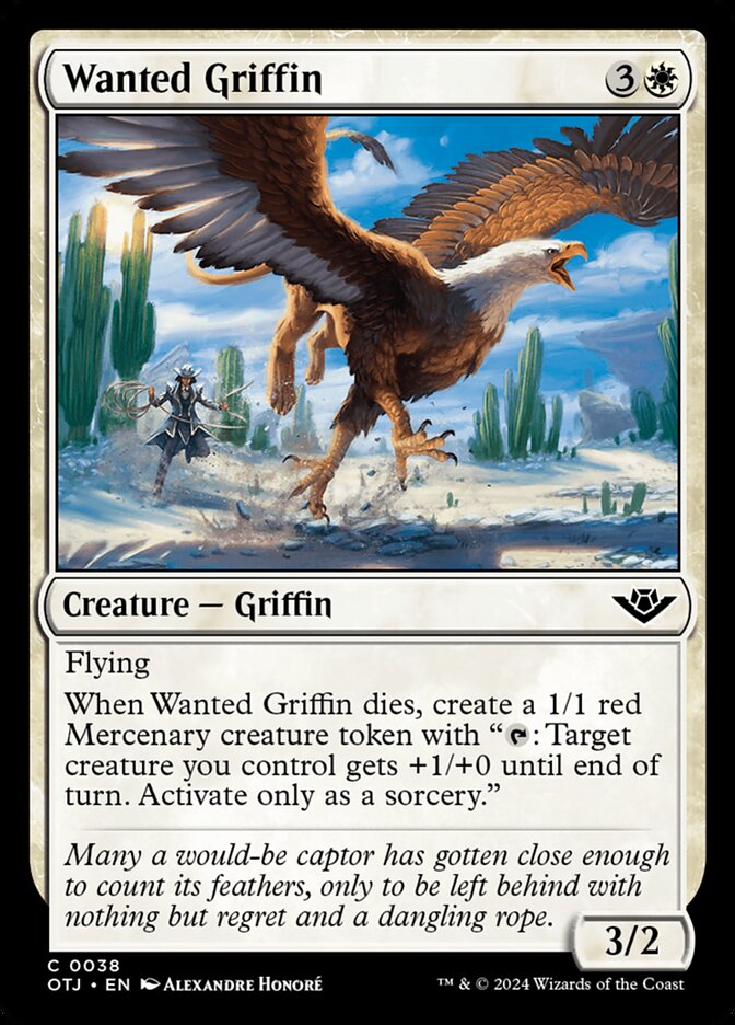 Wanted Griffin 38/286 (Outlaws of Thunder Junction) 