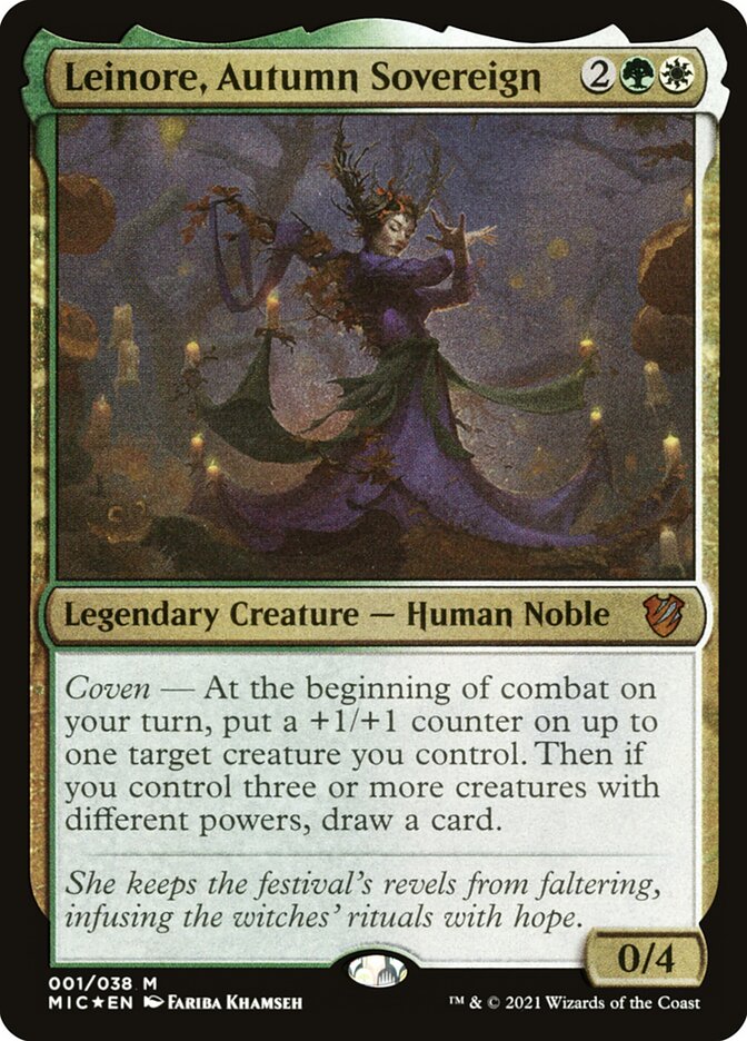 Leinore, Autumn Sovereign 1/38 (Commander: Innistrad: Midnight Hunt)  - Foil