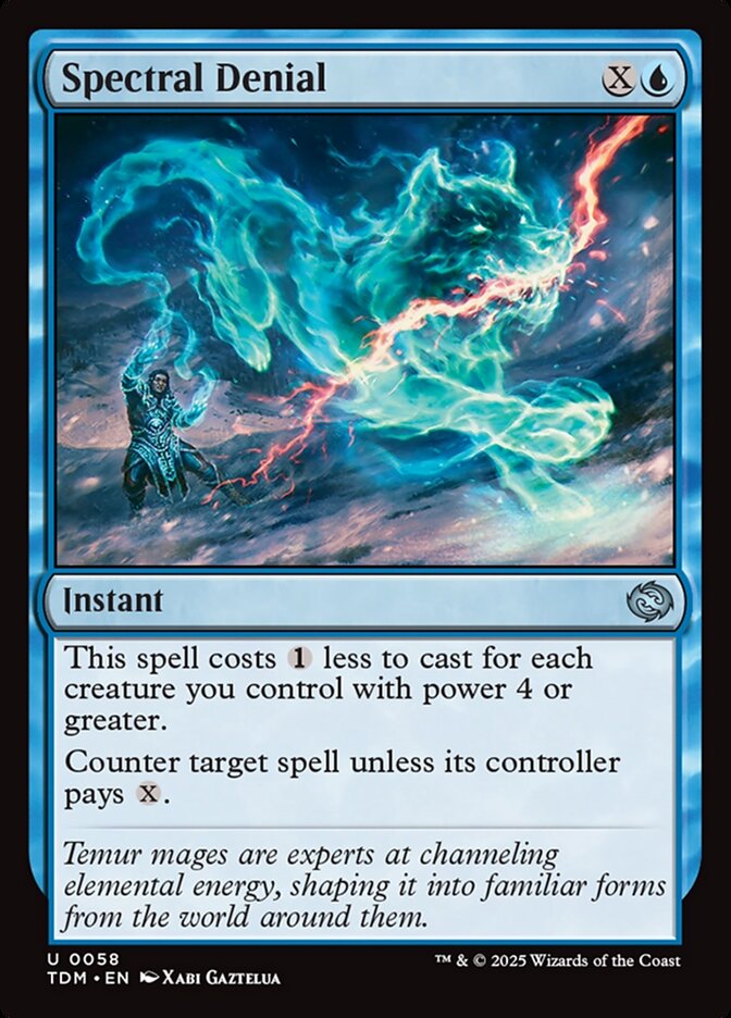 Spectral Denial 58/291 (Tarkir: Dragonstorm)  - Foil