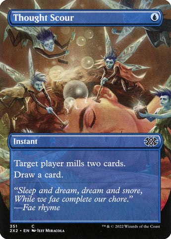 Thought Scour 351/331 (Double Masters 2022)  - Borderless Foil