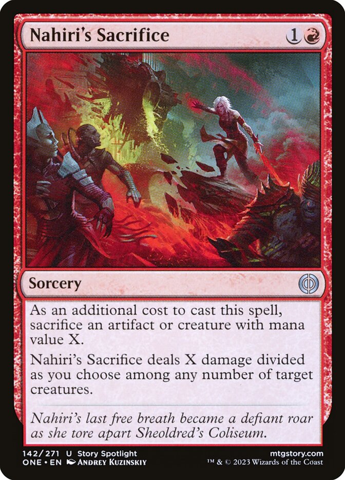 Nahiri's Sacrifice 142/271 (Phyrexia: All Will Be One) 