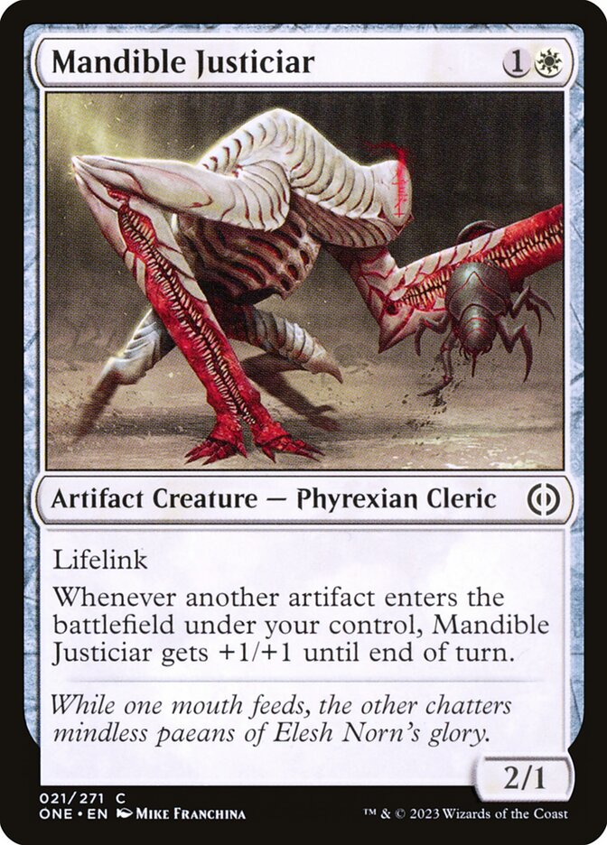Mandible Justiciar 21/271 (Phyrexia: All Will Be One) 