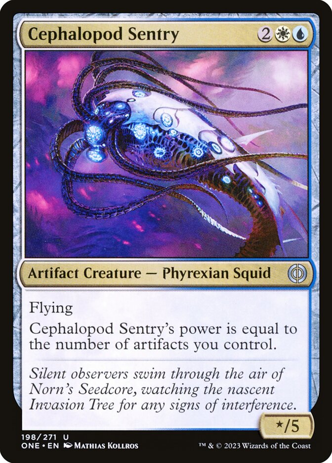 Cephalopod Sentry 198/271 (Phyrexia: All Will Be One)  - Foil