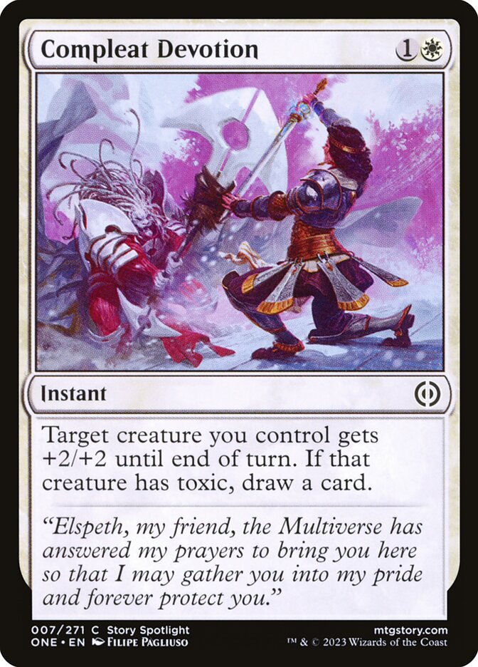 Compleat Devotion 7 (Phyrexia: All Will Be One)  - Foil