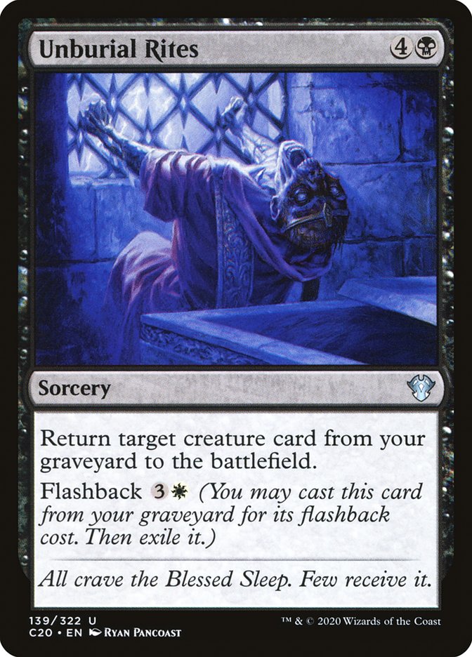 Unburial Rites 139/322 (Commander 2020) 