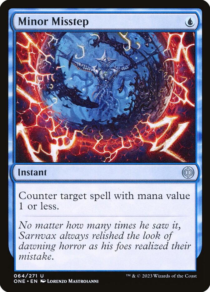 Minor Misstep 64 (Phyrexia: All Will Be One)  - Foil