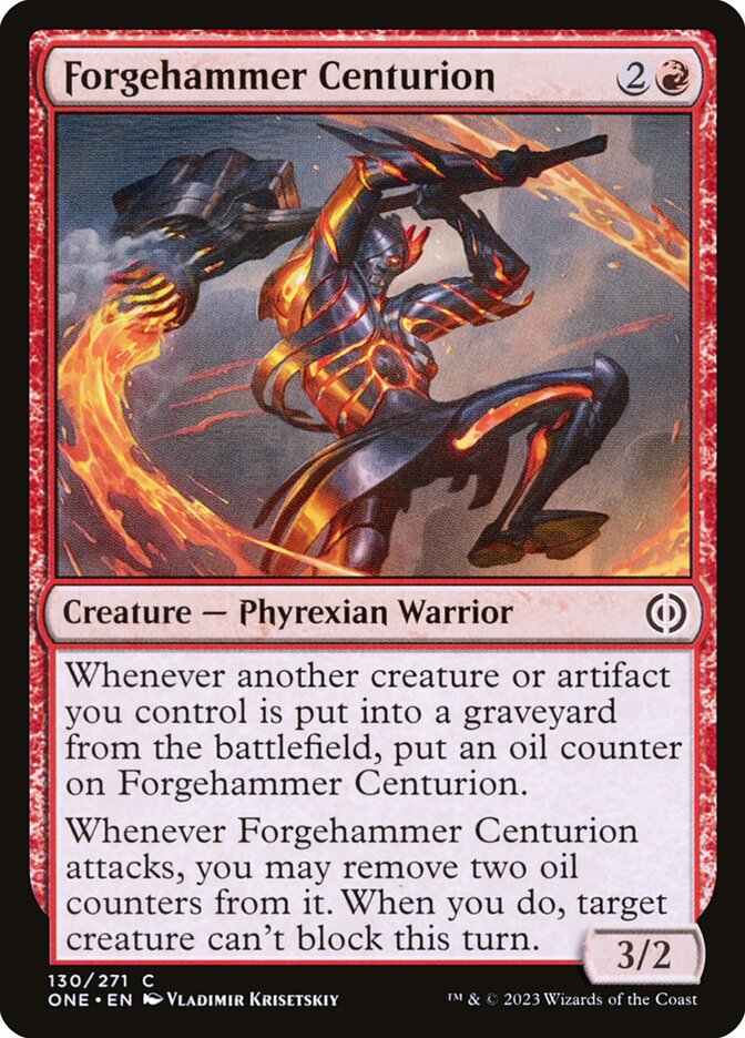 Forgehammer Centurion 130/271 (Phyrexia: All Will Be One)  - Foil