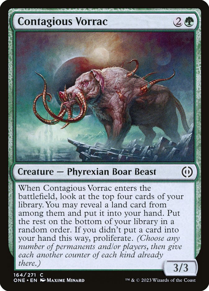 Contagious Vorrac 164/271 (Phyrexia: All Will Be One)  - Foil