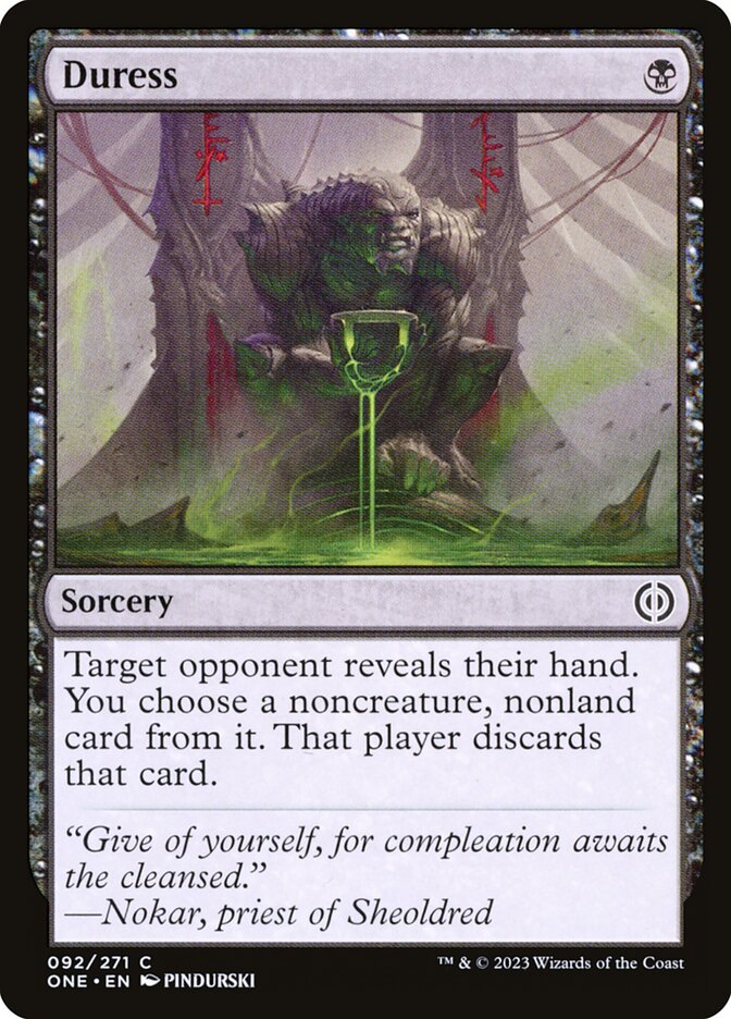 Duress 92/271 (Phyrexia: All Will Be One)  - Foil