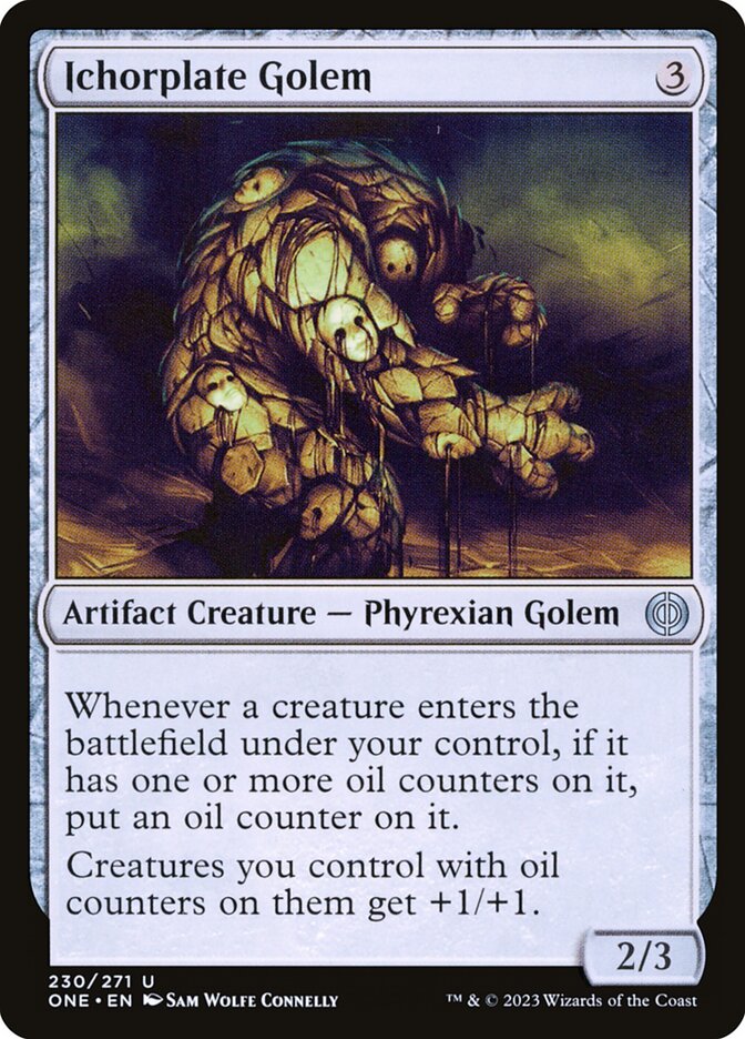 Ichorplate Golem 230/271 (Phyrexia: All Will Be One)  - Foil