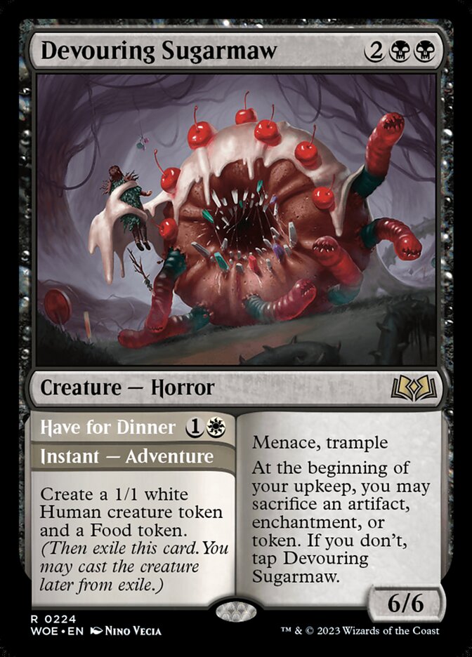Devouring Sugarmaw // Have for Dinner 224 (Wilds of Eldraine)  - Foil