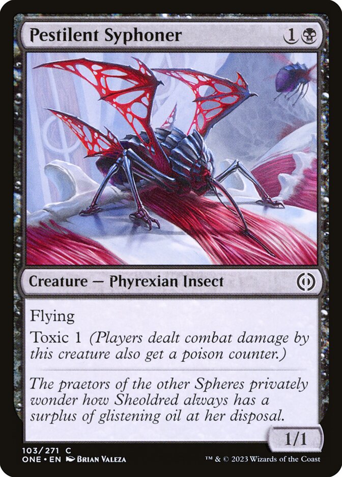 Pestilent Syphoner 103 (Phyrexia: All Will Be One)  - Foil