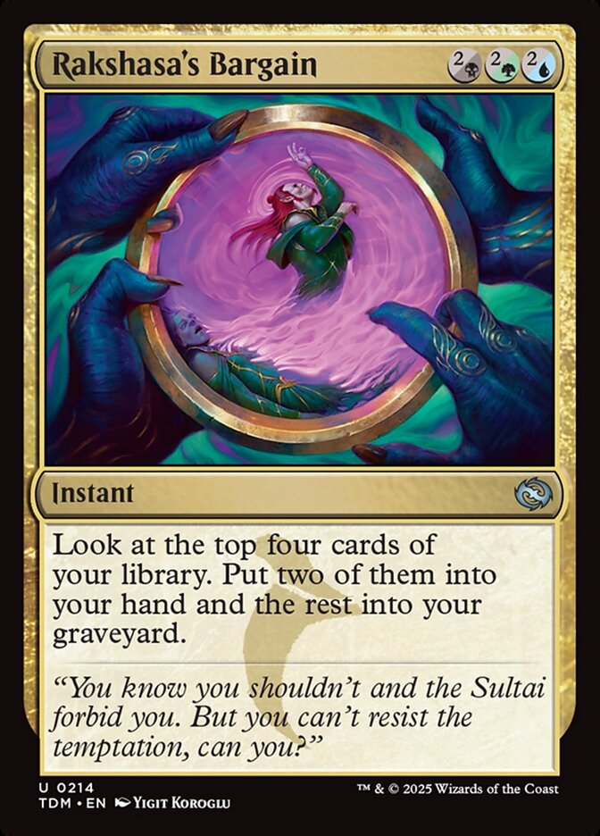 Rakshasa's Bargain 214/291 (Tarkir: Dragonstorm)  - Foil