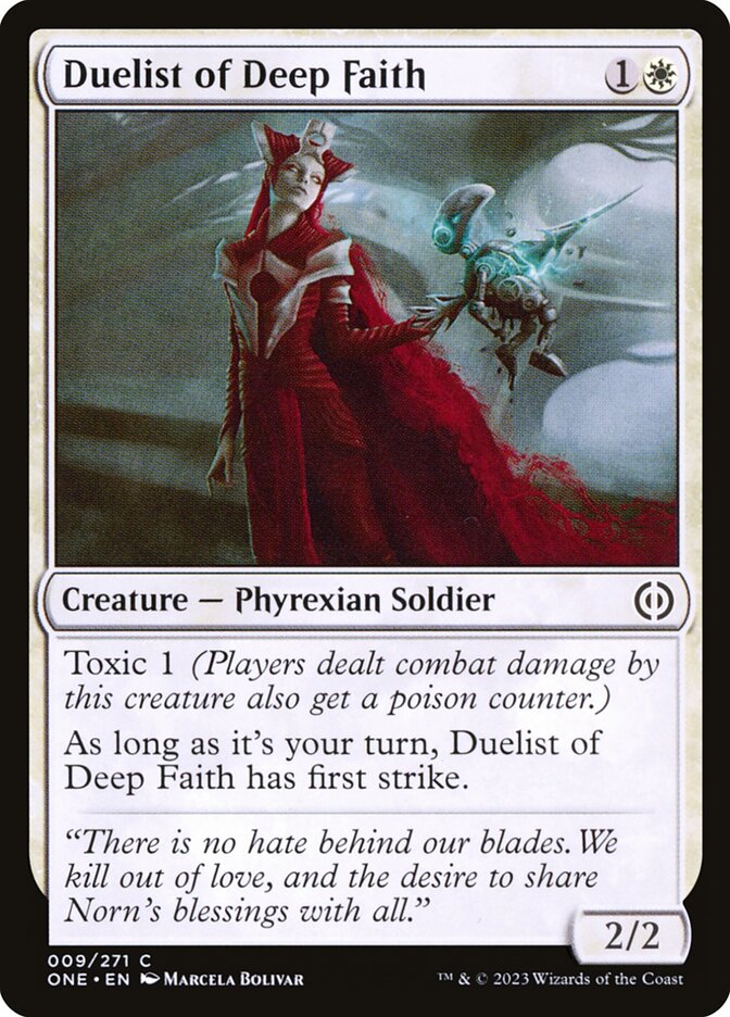 Duelist of Deep Faith 9/271 (Phyrexia: All Will Be One)  - Foil