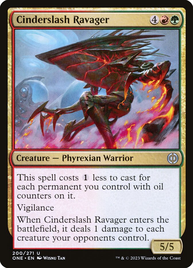 Cinderslash Ravager 200/271 (Phyrexia: All Will Be One)  - Foil