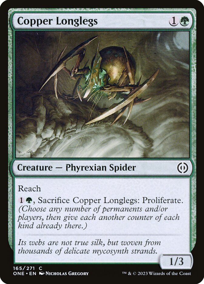 Copper Longlegs 165 (Phyrexia: All Will Be One)  - Foil