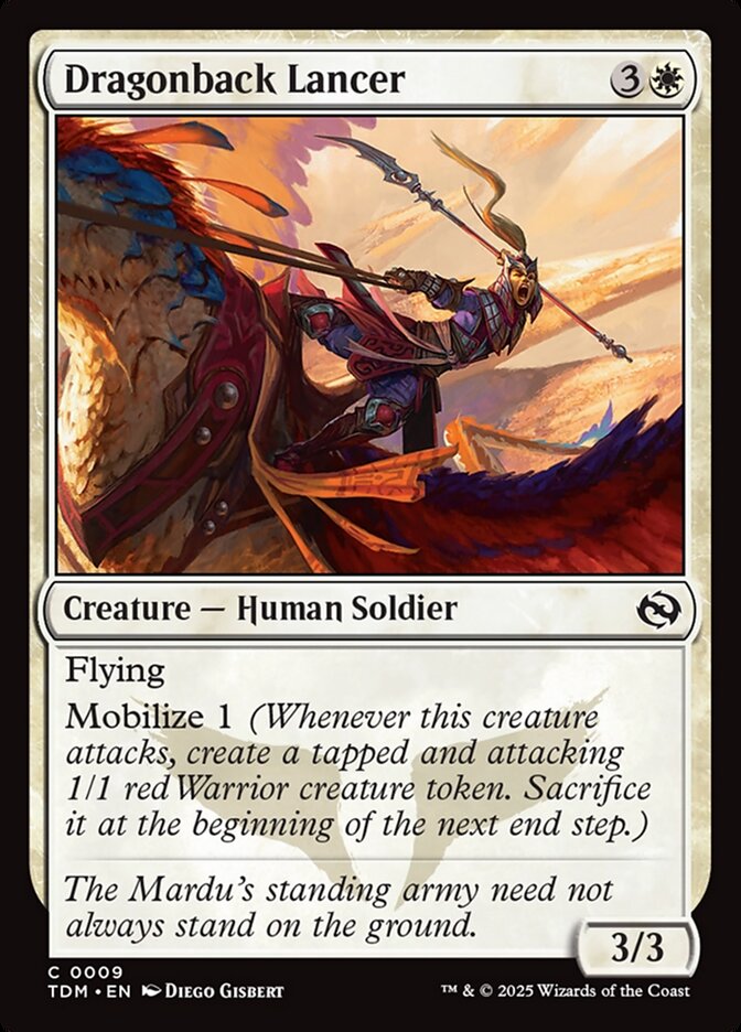 Dragonback Lancer 9/291 (Tarkir: Dragonstorm)  - Foil