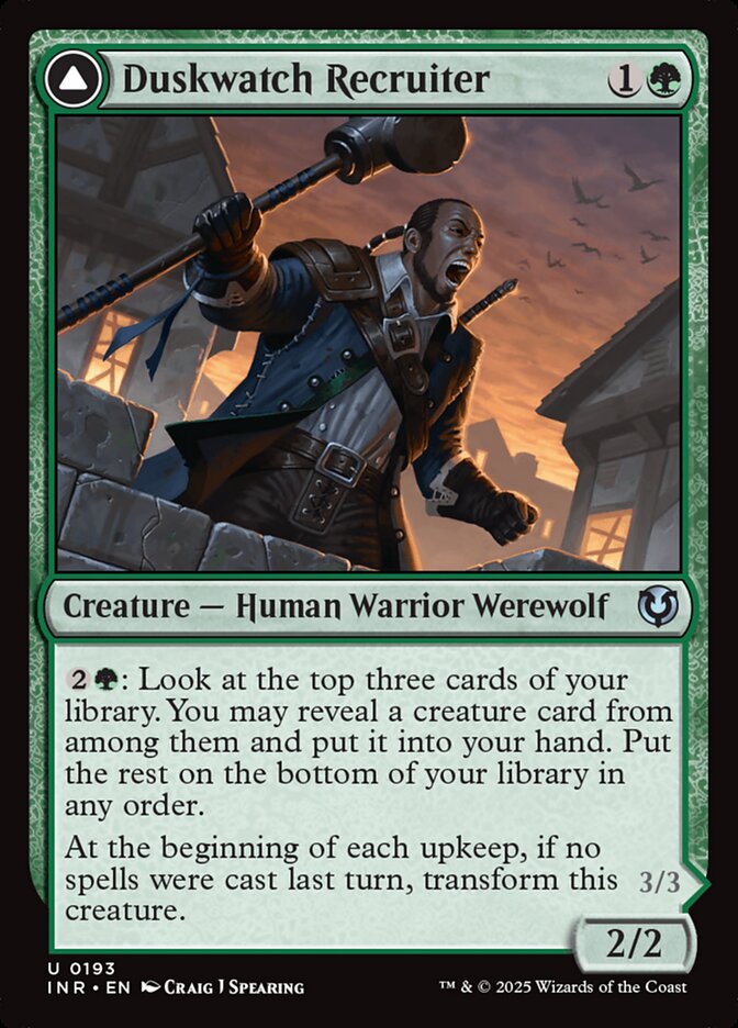 Duskwatch Recruiter // Krallenhorde Howler 193 (Innistrad Remastered)  - Foil