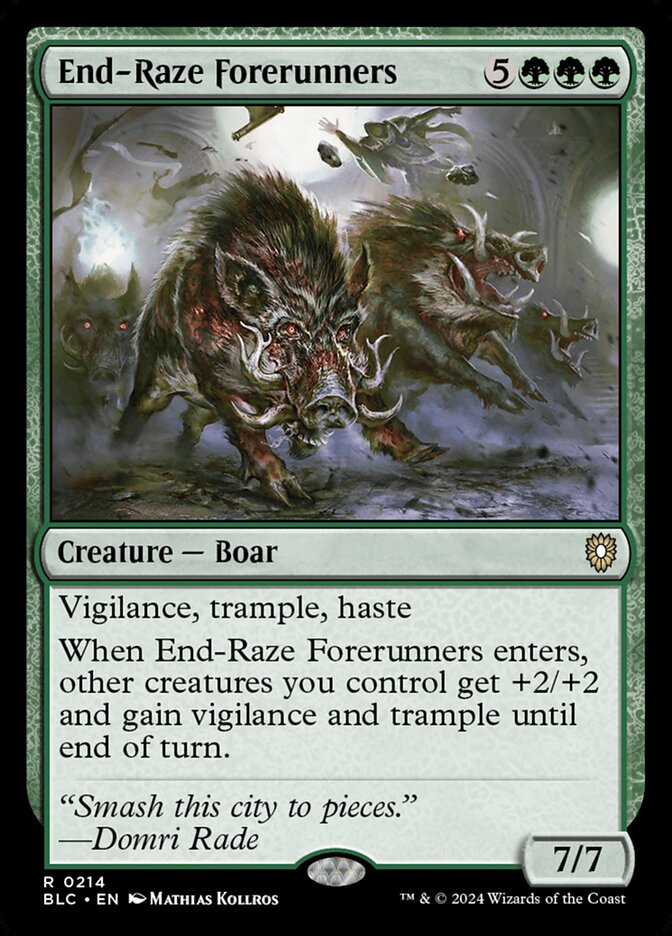 End-Raze Forerunners 214 (Commander: Bloomburrow) 