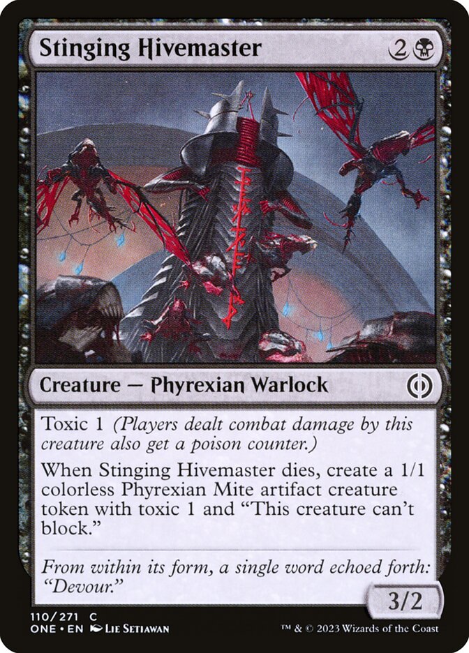 Stinging Hivemaster 110/271 (Phyrexia: All Will Be One) 