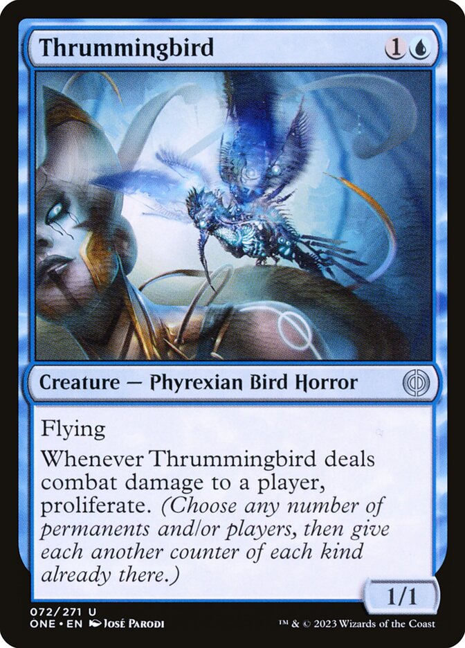 Thrummingbird 72 (Phyrexia: All Will Be One)  - Foil