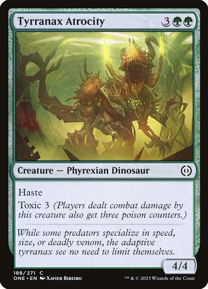 Tyrranax Atrocity 188/271 (Phyrexia: All Will Be One)  - Foil