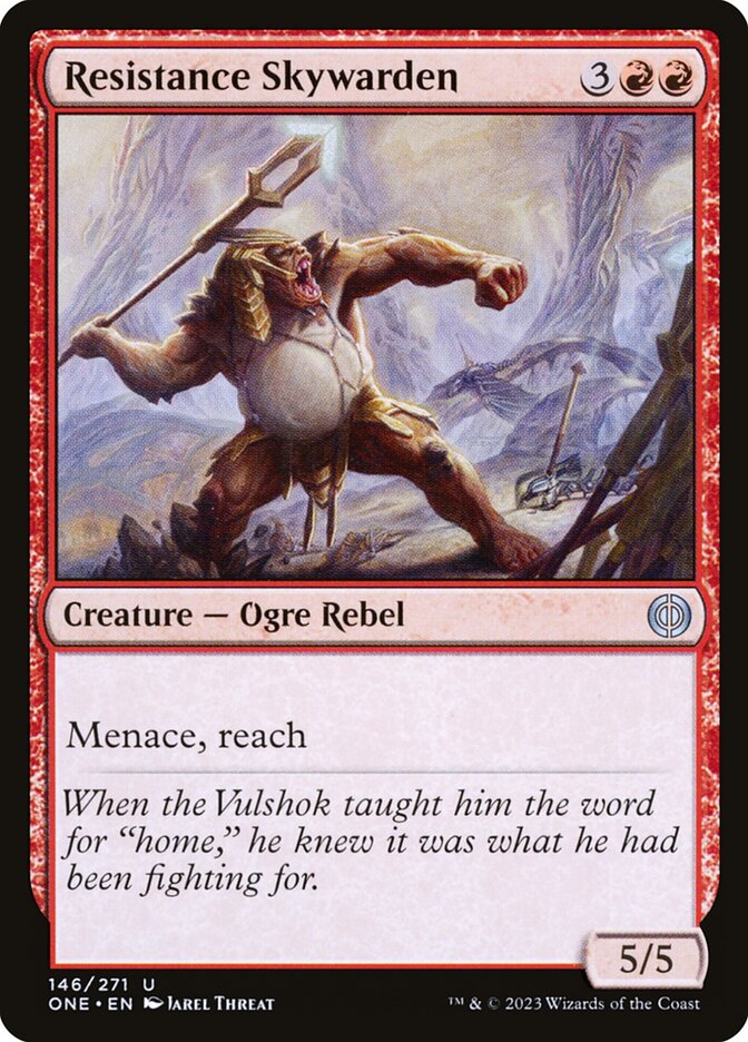 Resistance Skywarden 146/271 (Phyrexia: All Will Be One)  - Foil