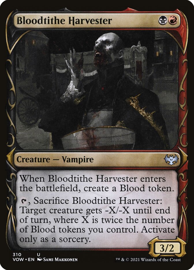 Bloodtithe Harvester Showcase 310 (Innistrad: Crimson Vow) 