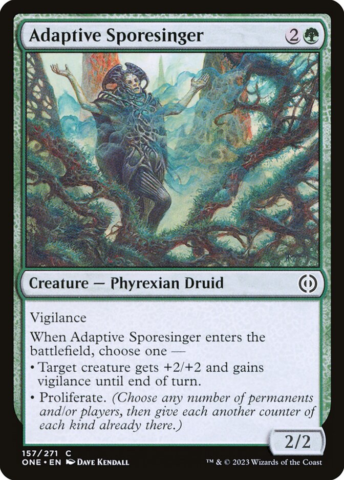 Adaptive Sporesinger 157/271 (Phyrexia: All Will Be One)  - Foil