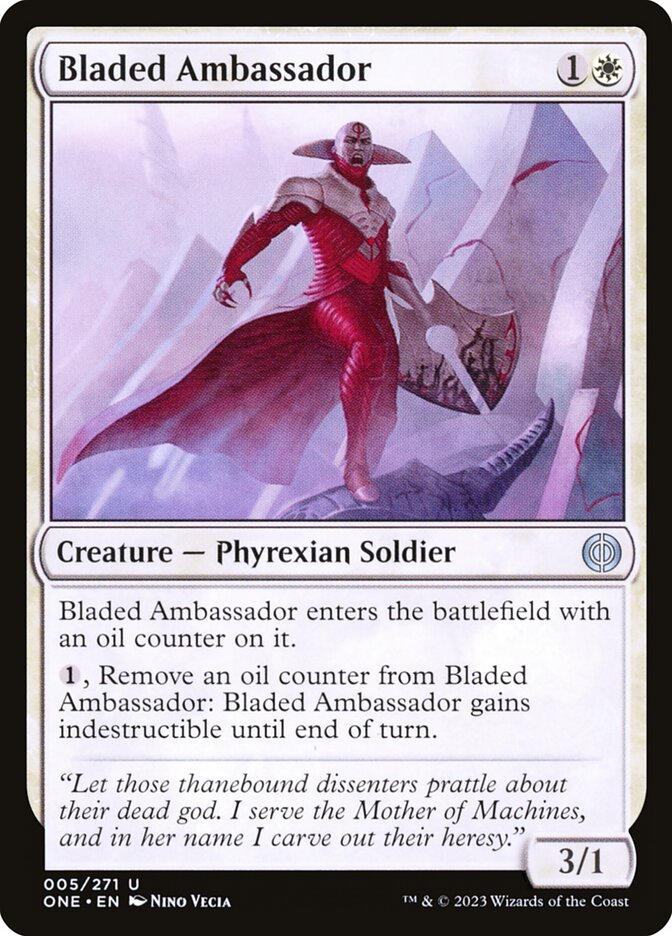 Bladed Ambassador 5 (Phyrexia: All Will Be One)  - Foil