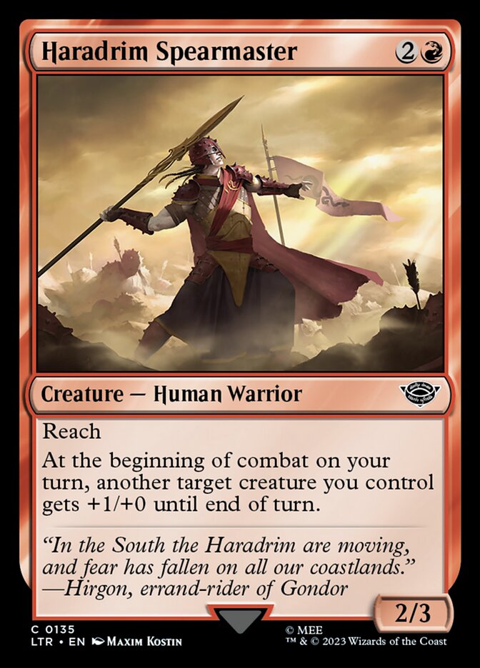 Haradrim Spearmaster 135 (Universes Beyond: The Lord of the Rings: Tales of Middle-earth)  - Foil