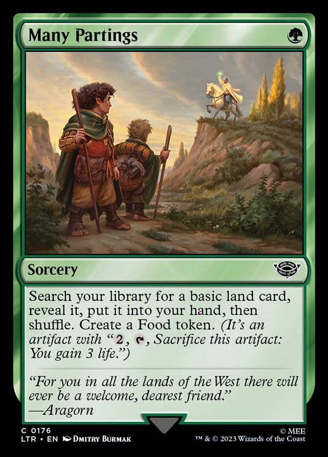 Many Partings 176 (Universes Beyond: The Lord of the Rings: Tales of Middle-earth)  - Foil