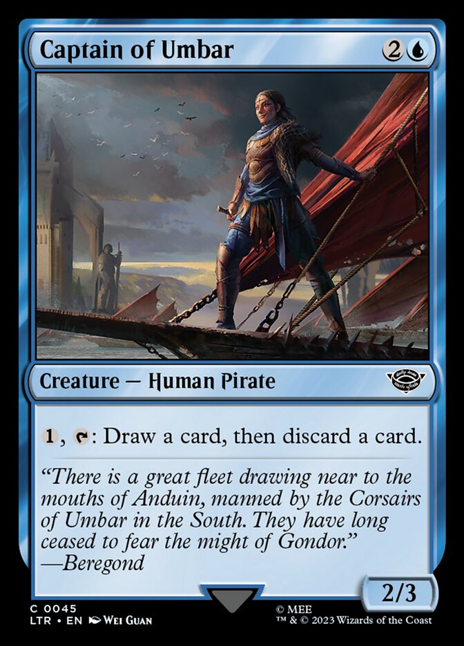 Captain of Umbar 45/281 (Universes Beyond: The Lord of the Rings: Tales of Middle-earth)  - Foil