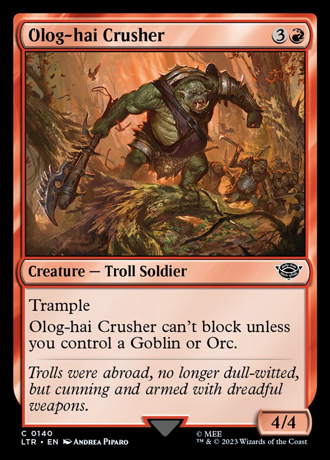 Olog-hai Crusher 140 (Universes Beyond: The Lord of the Rings: Tales of Middle-earth)  - Foil