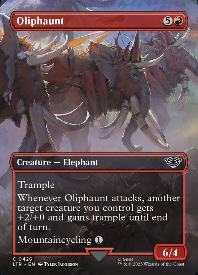 Oliphaunt 426/281 (Universes Beyond: The Lord of the Rings: Tales of Middle-earth)  - Borderless Foil