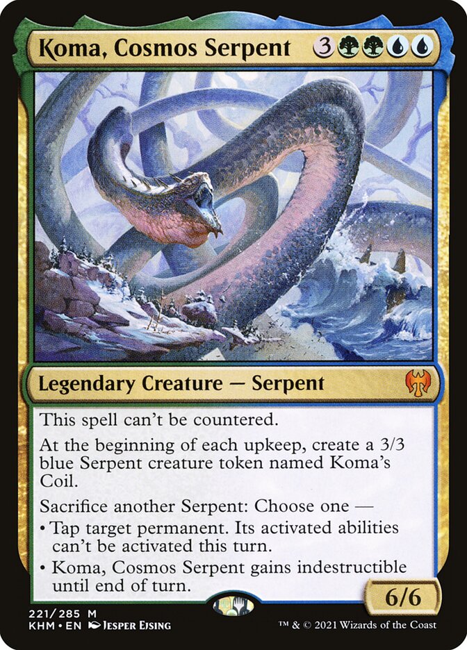 Koma, Cosmos Serpent 221 (Kaldheim)  - Foil