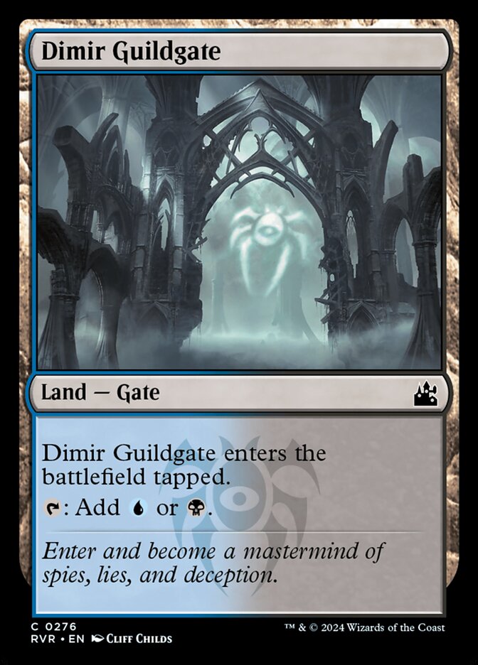 Dimir Guildgate 276/291 (Ravnica Remastered)  - Foil