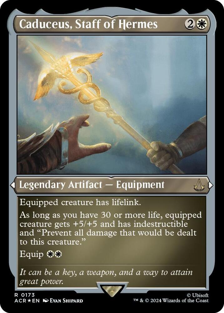 Caduceus, Staff of Hermes 173 (Universes Beyond: Assassin's Creed)  - Etched Foil