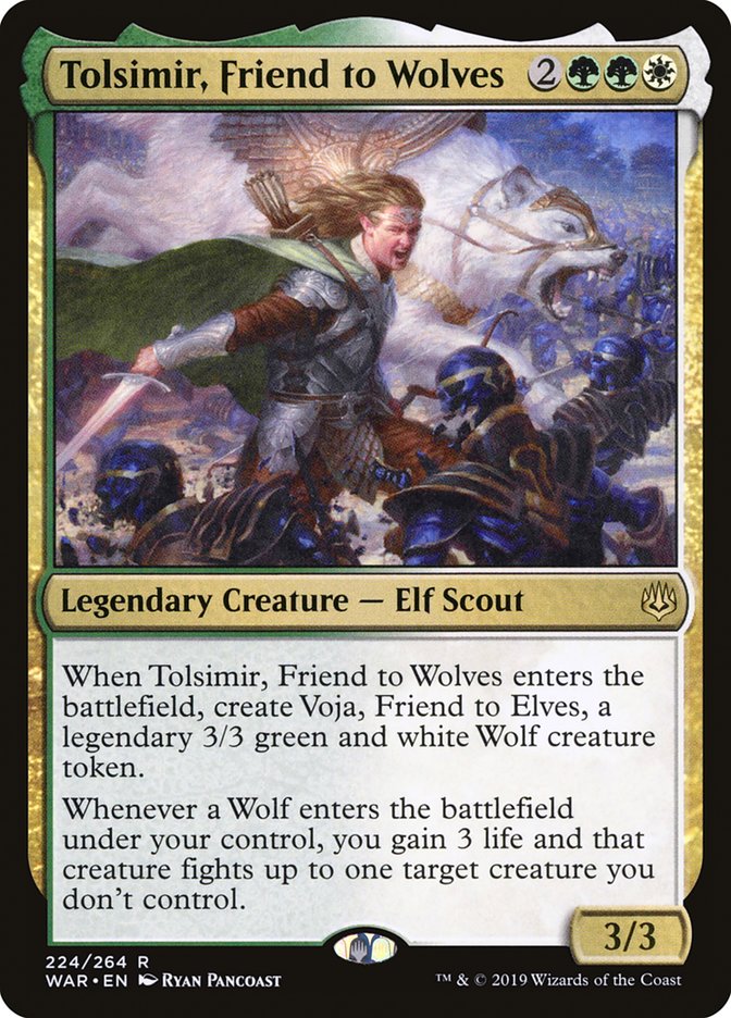 Tolsimir, Friend to Wolves 224/264 (War of the Spark) 